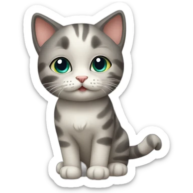 Cat cute sticker