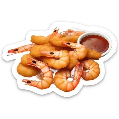 Fried Shrimp sticker