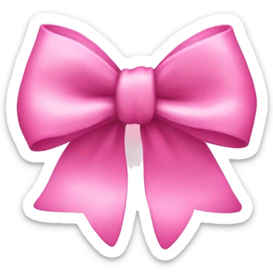 pink bow sticker