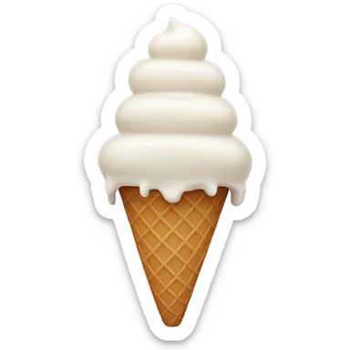 Ice cream cone with one hundred scoops on it sticker