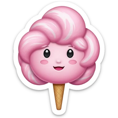 Barbe à papa sticker