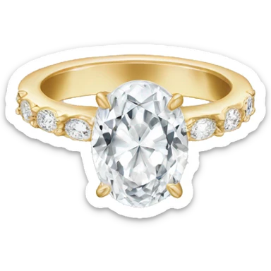 3 carat oval engagement ring sticker