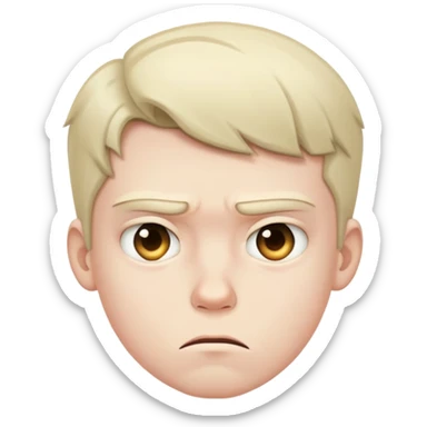 a boy looking bad sticker