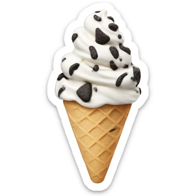 Cookies and cream ice cream  sticker