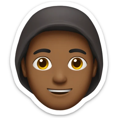 Dark red hoodie sticker