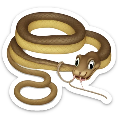 a snake in a mouse trap sticker