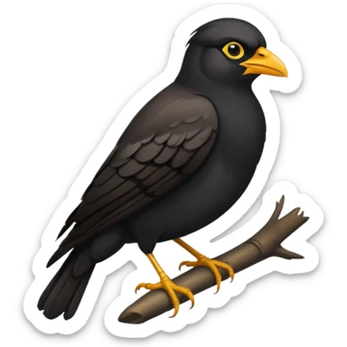 A common myna bird emoji sticker