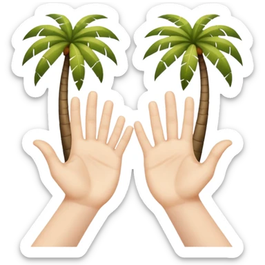 Hands in surrender sticker