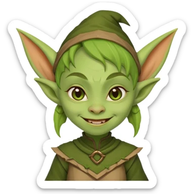 cute-female-goblin sticker