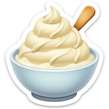  vanilla ice cream bowl sticker