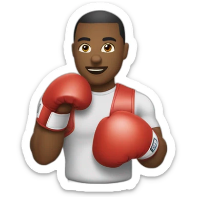 Une écrevisse avec un gant de boxe sticker