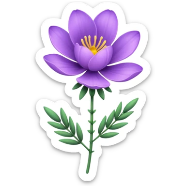 lavanda flower sticker