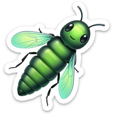 Glow-worm sticker