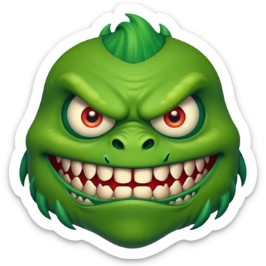 a monster with one eye sticker