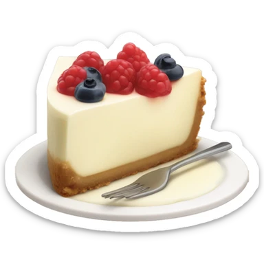 one tasty cheesecake with cream  sticker