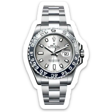 silver rolex watch without the logo sticker