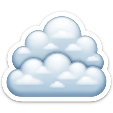cloud snow sticker