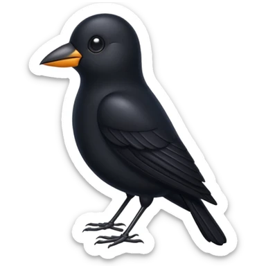 Black-bird sticker
