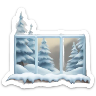 winter window sticker