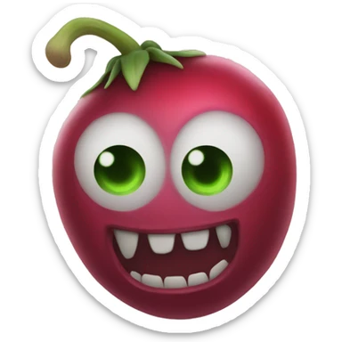 demon radish sticker