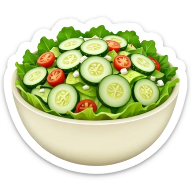 BOWL DI INSALATA,  iperrealistico 4kNo tomatoes sticker