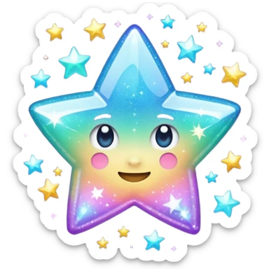 emoji like stardust sparkles for decoration sticker