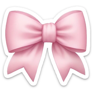 Light pink bow sticker