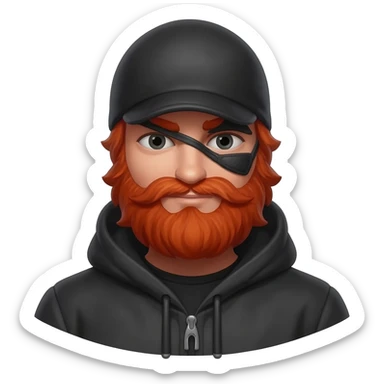 thief red beard sticker