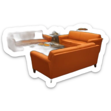 Hyper realistic central perk sticker