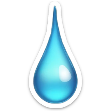 a droplet with the 'turned down for what' glass sticker