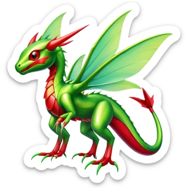 Shiny Exotic Flygon-Scyther-Hybrid-Creature sticker