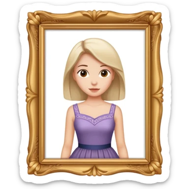 Lady with big ass sticker