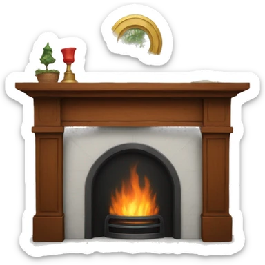 fireplace mantle sticker