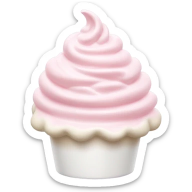 Light pink whip cream sticker