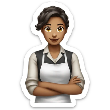 Girl Barista sticker