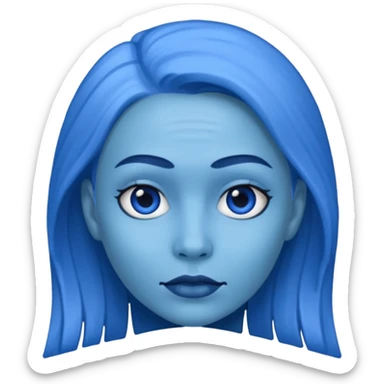 Blue Margaret  sticker