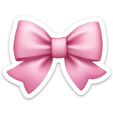 Pink bow cute sticker