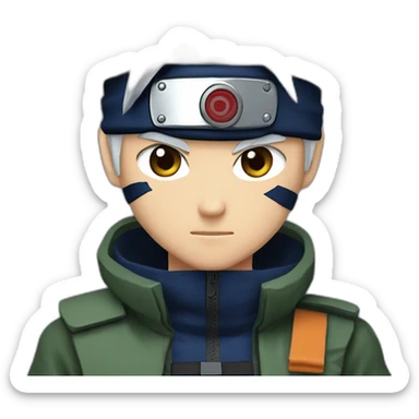 Kakashi WOth sharingan sticker