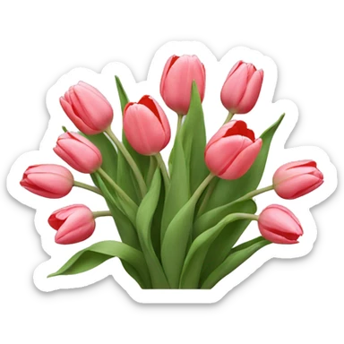 Tulip bouquet  sticker