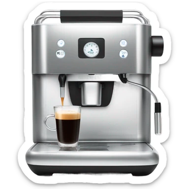 coffee machine minimalism sticker