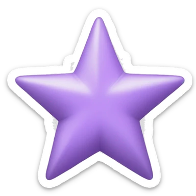 Pastel purple star sticker