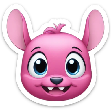 Stitch's pink friend sticker