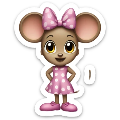 mini mouse sticker