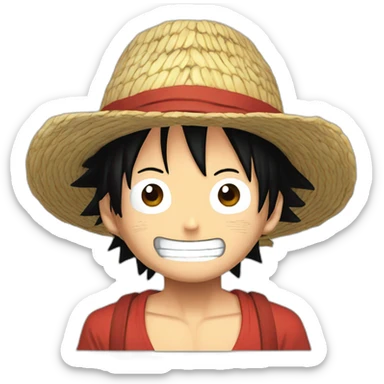 Luffy one piece sticker