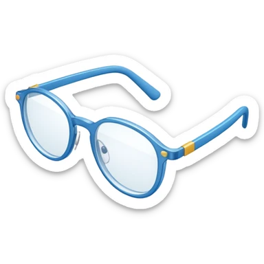 isometria illustrazione 3d occhiali da vista sticker