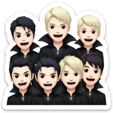 K-pop vampire guys  sticker