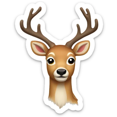 5 Christmas deer sticker