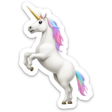 Dabbing unicorn sticker