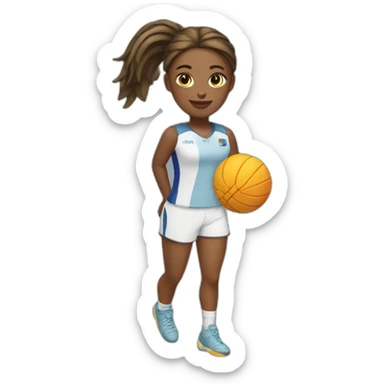 Joueuse de volley sticker