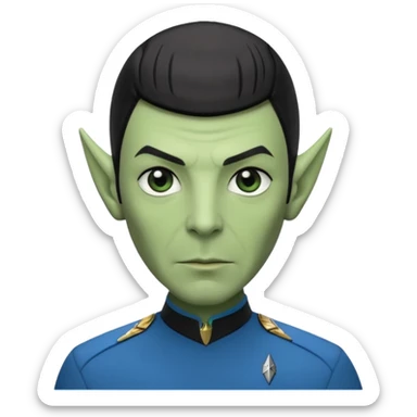 Star trek starfleet mr spock sticker
